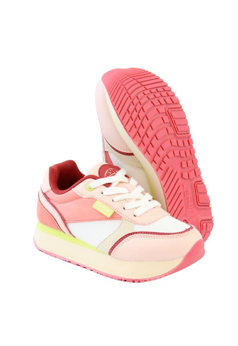 Zapatilla sport velcro elástico junior niña 921-3
