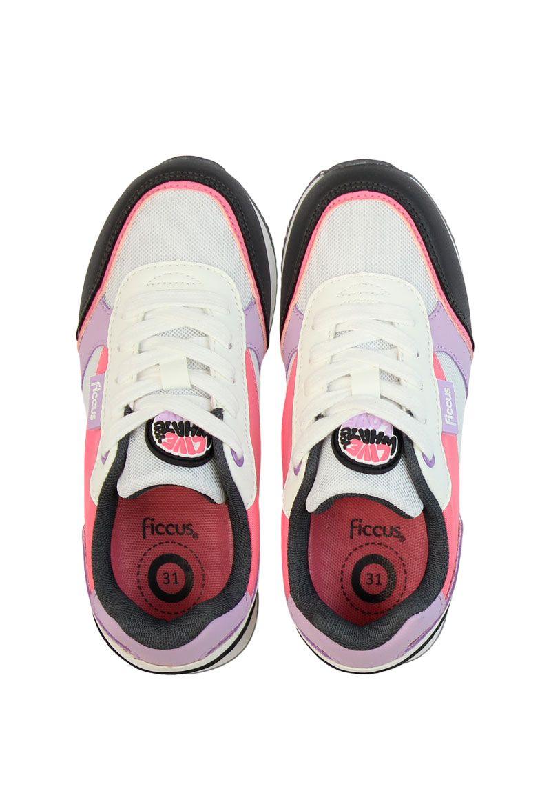 Zapatilla sport cordón junior niña 916-2