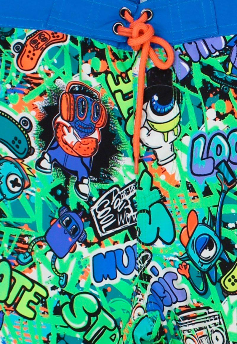 Traje de baño junior niño estampado beach 376-2