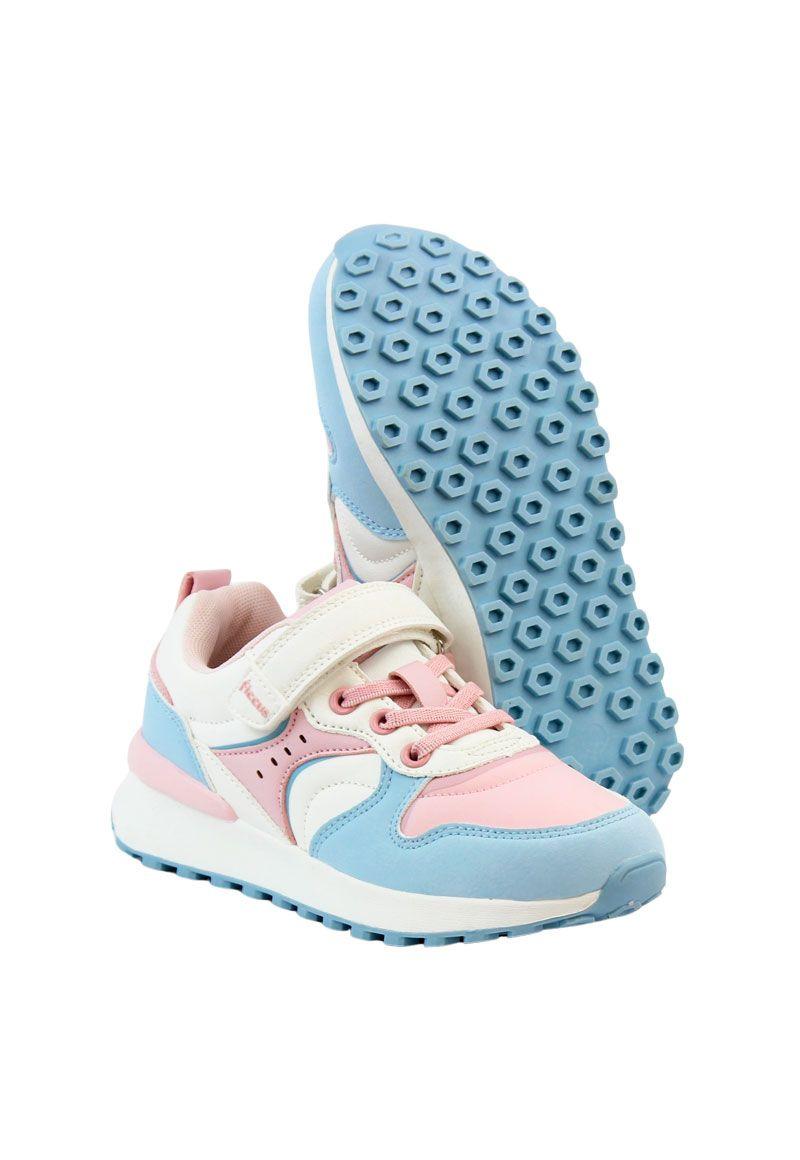 Zapatilla sport velcro elástico junior niña 915r-3
