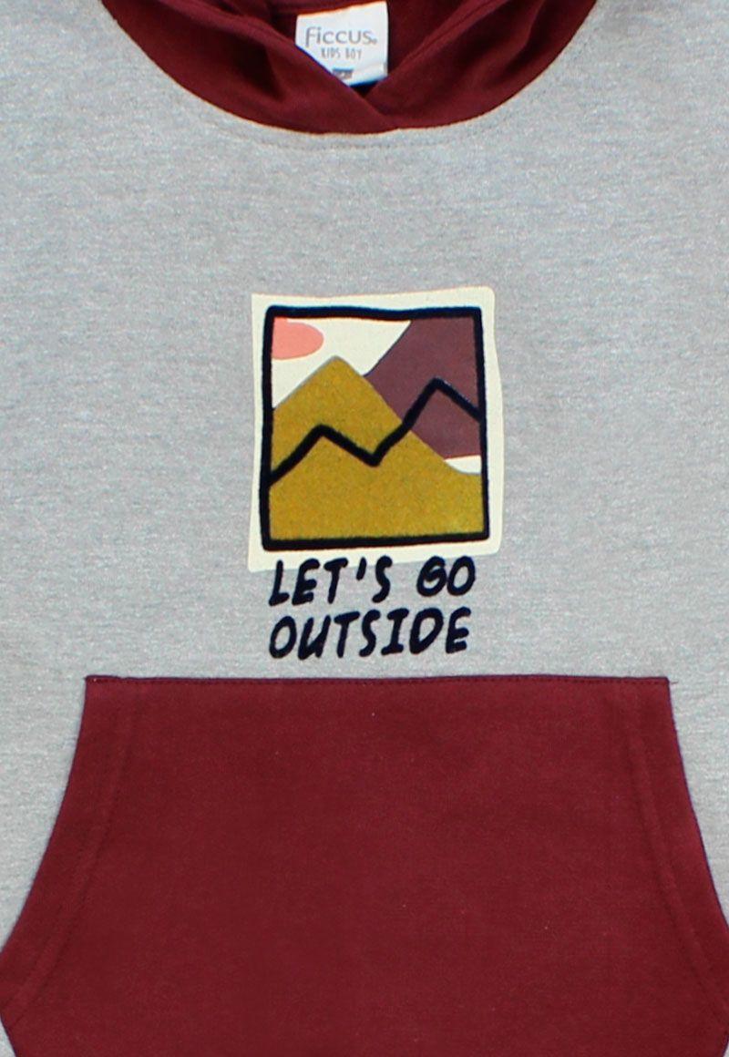 Polerón kids niño cerrado tricolor adventure 243-2