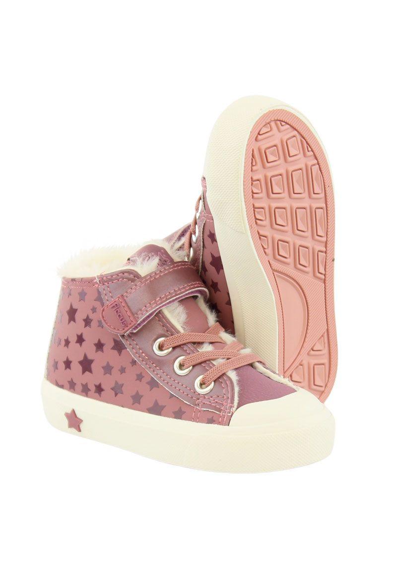 Zapatilla urbana caña velcro elástico kids niña 839-3