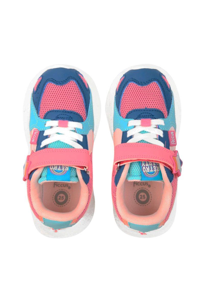 Zapatilla sport velcro elástico andante niña 860-2