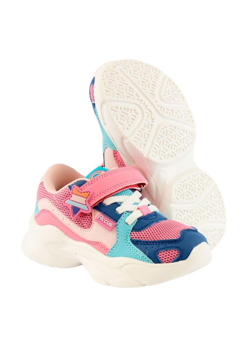 Zapatilla sport velcro elástico andante niña 860-3