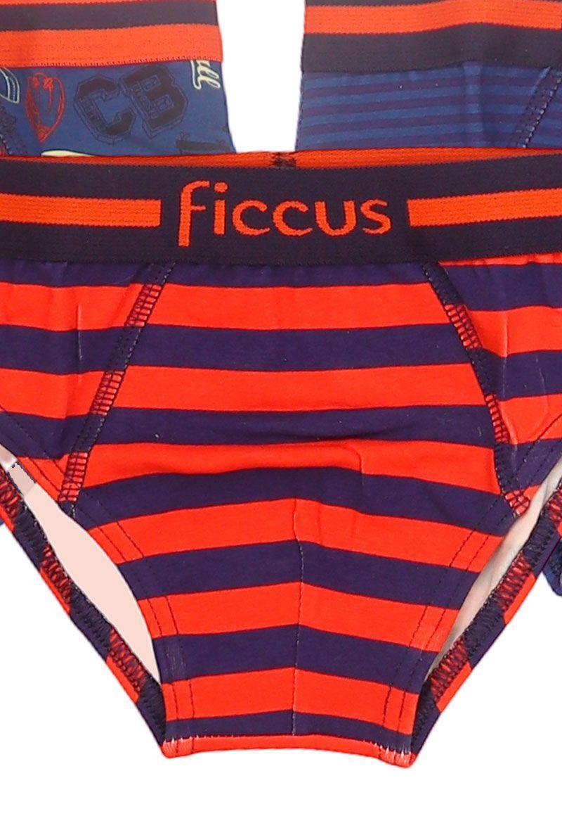 Pack triple briefs kids niño ficcus 641m-2