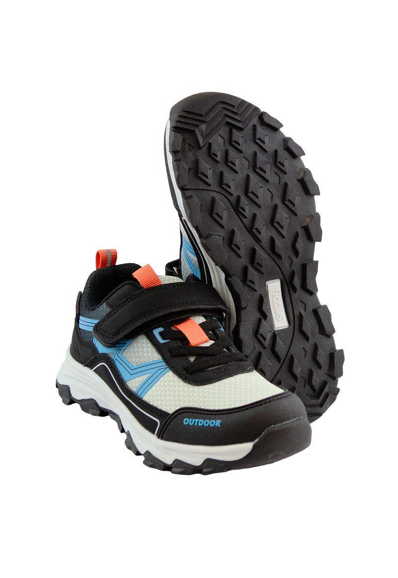 Zapatilla outdoor velcro elástico kids niño 871-2