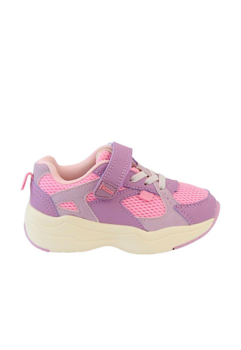 Zapatilla sport velcro elástico kids niña 876-0