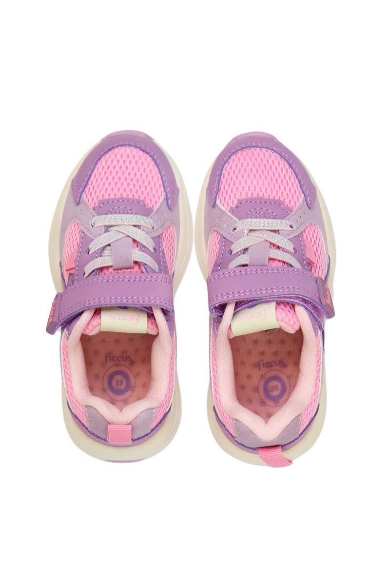 Zapatilla sport velcro elástico kids niña 876-2