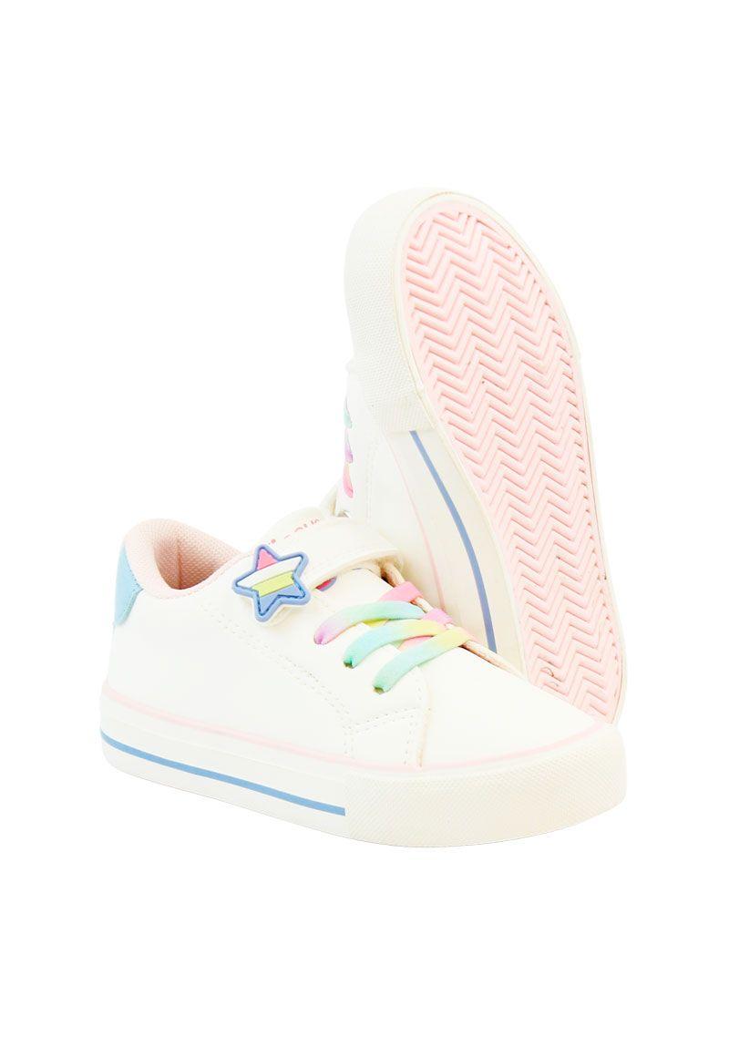 Zapatilla urbana velcro elástico kids niña 864r-3
