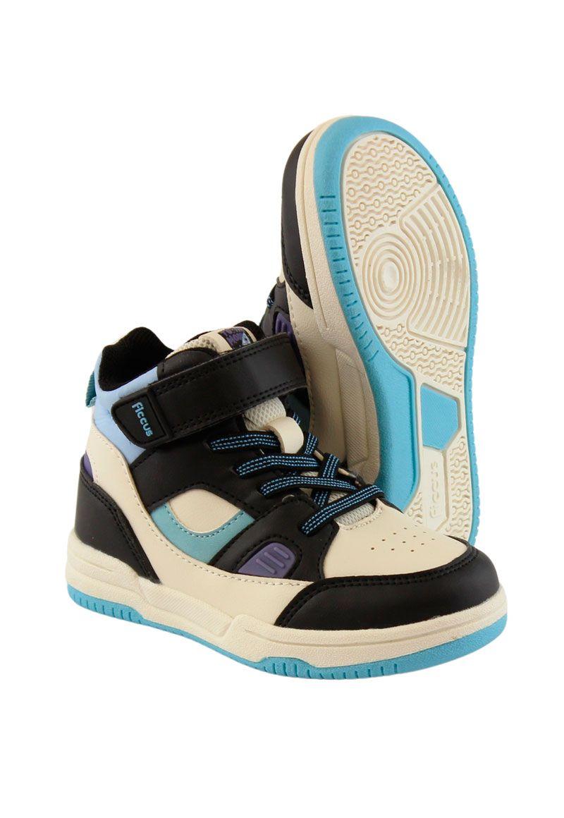Zapatilla urbana caña velcro elástico andante niño 875-3