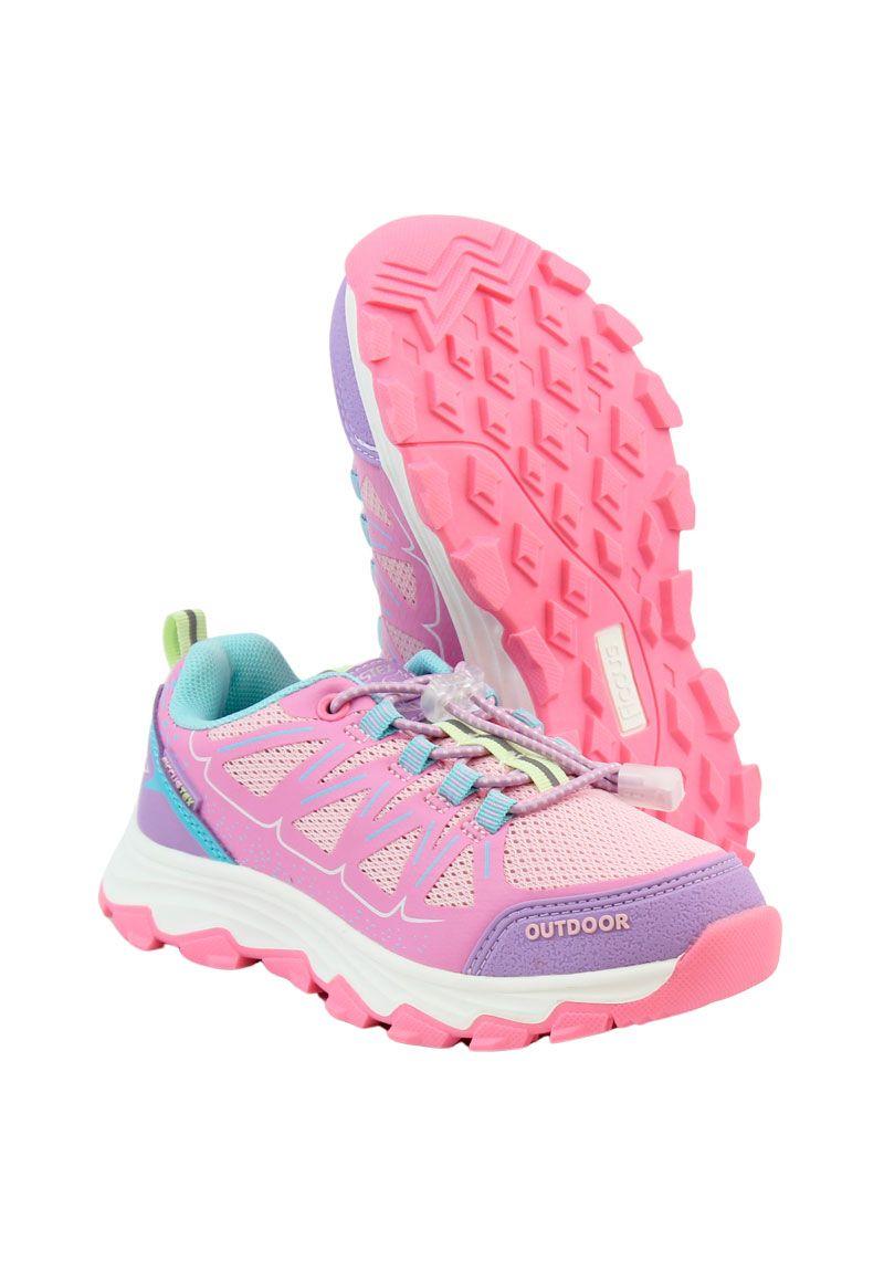Zapatilla outdoor ficcustex elástico junior niña 909-3