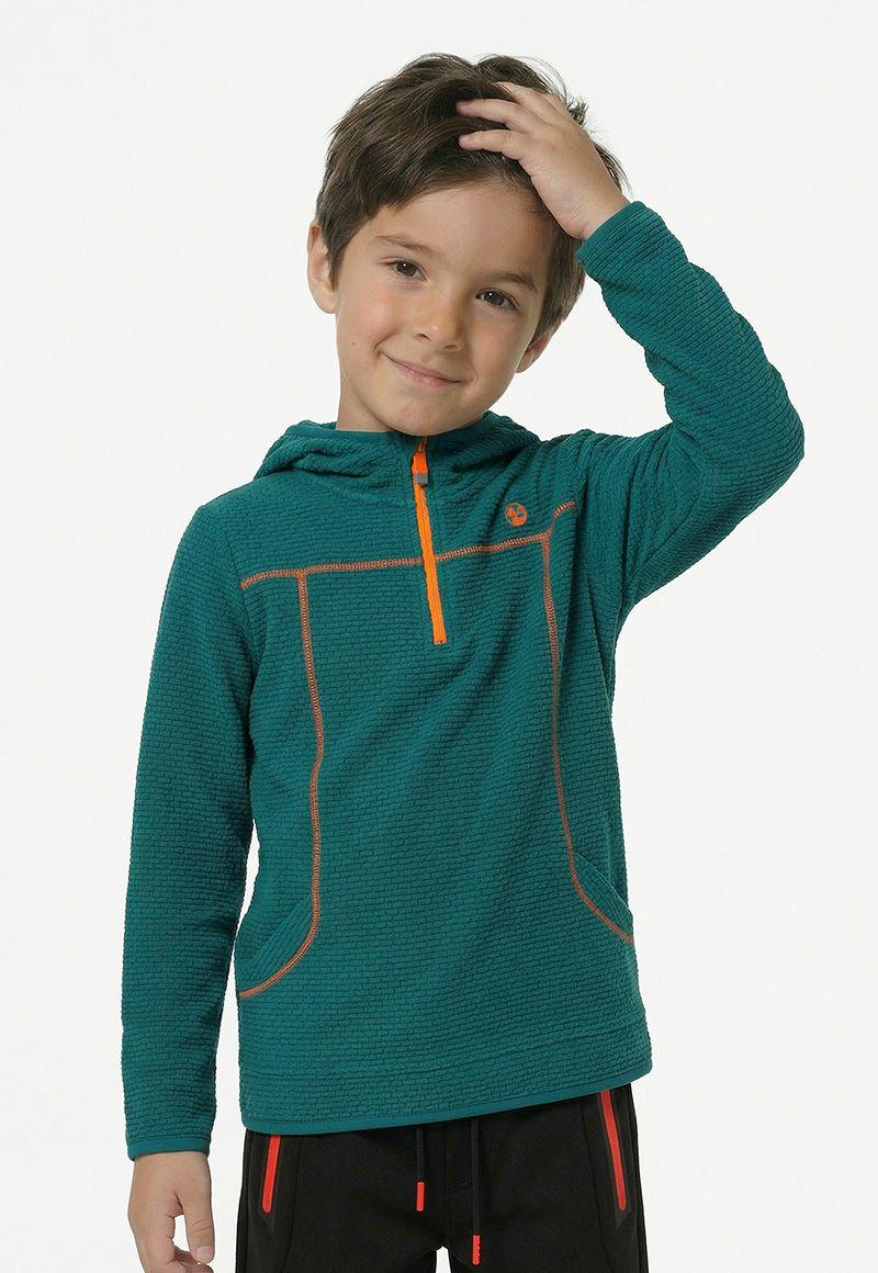 Poleron niño liviano con gorro ficcustex 570v-1