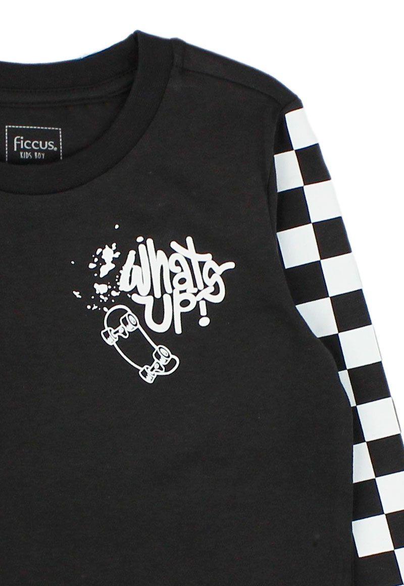 Polera kids niño m/ estampada liberty 224-2