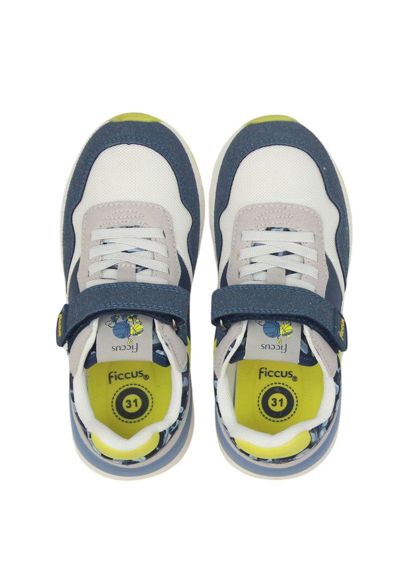 Zapatilla sport velcro elástico junior niño 939-2