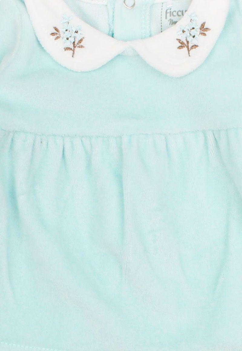 Conjunto newborn niña plush daisies 124-2