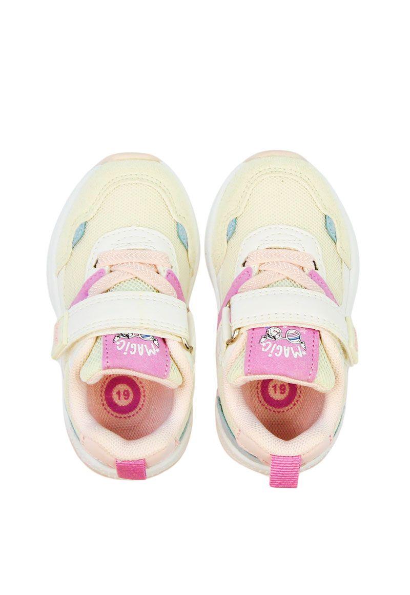Zapatilla sport velcro elástico principiante niña 826-2
