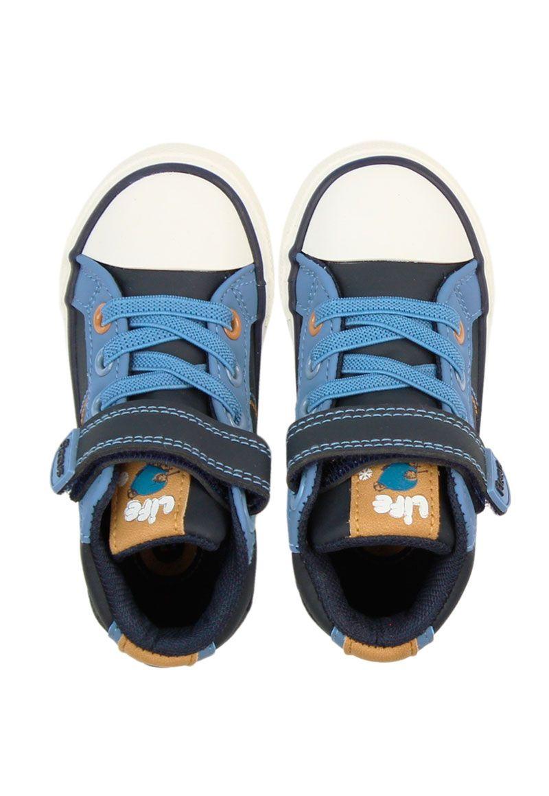 Zapatilla urbana caña velcro elástico a pararse niño 834-2