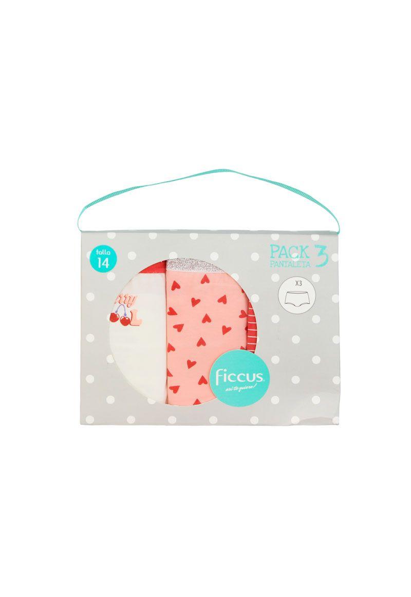 Pack triple pantaleta teens niña  662g-0