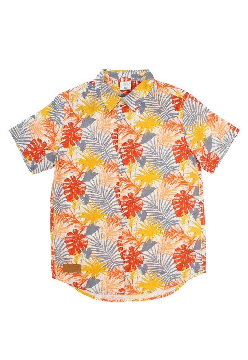 Camisa junior niño guayabera free 358-0