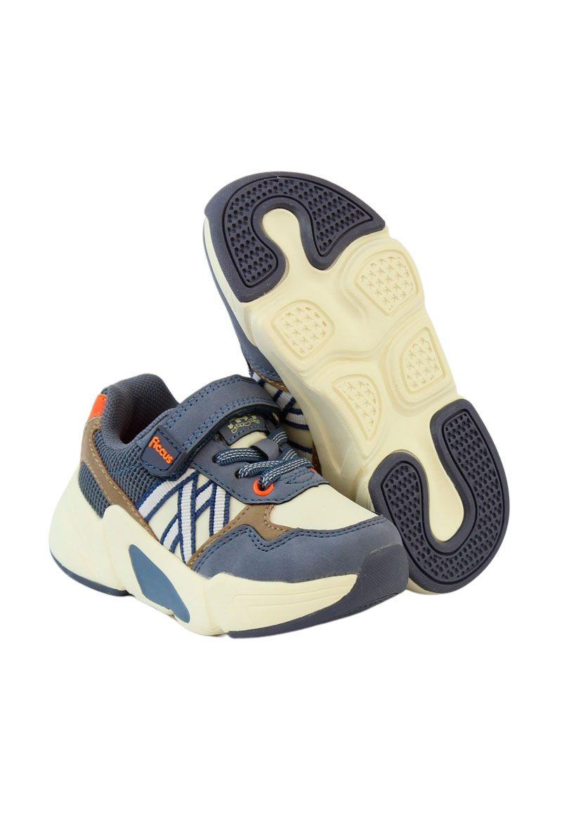 Zapatilla sport velcro elástico kids niño 898-3