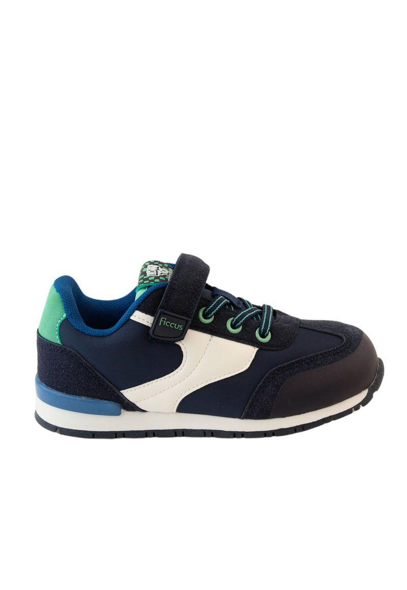 Zapatilla sport jogging velcro elástico w24 niño 931-0