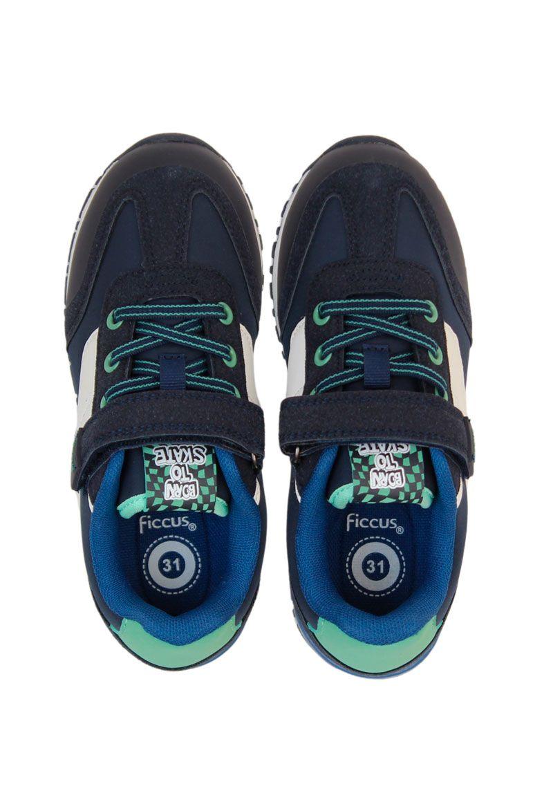 Zapatilla sport jogging velcro elástico w24 niño 931-2
