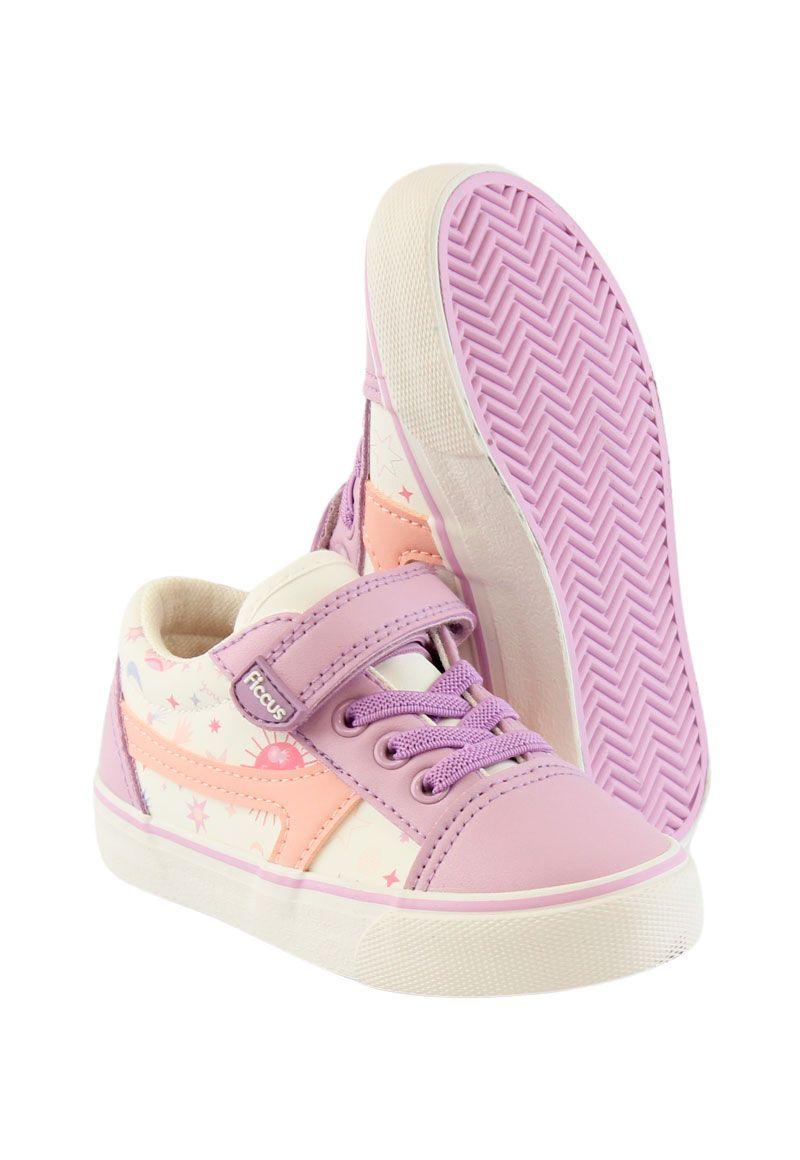 Zapatilla urbana velcro elástico andante niña 853-3