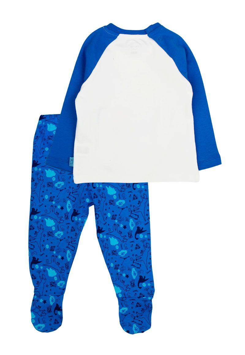 Pijama bb niño algodón m/ raglan 177-1
