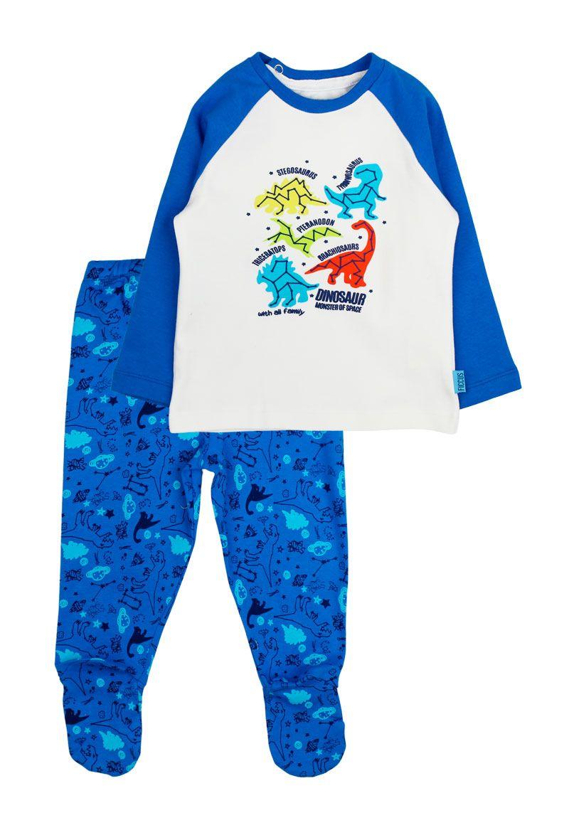 Pijama bb niño algodón m/ raglan 177-0