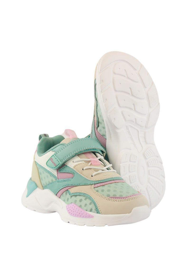 Zapatilla sport velcro elástico junior niña 915-3