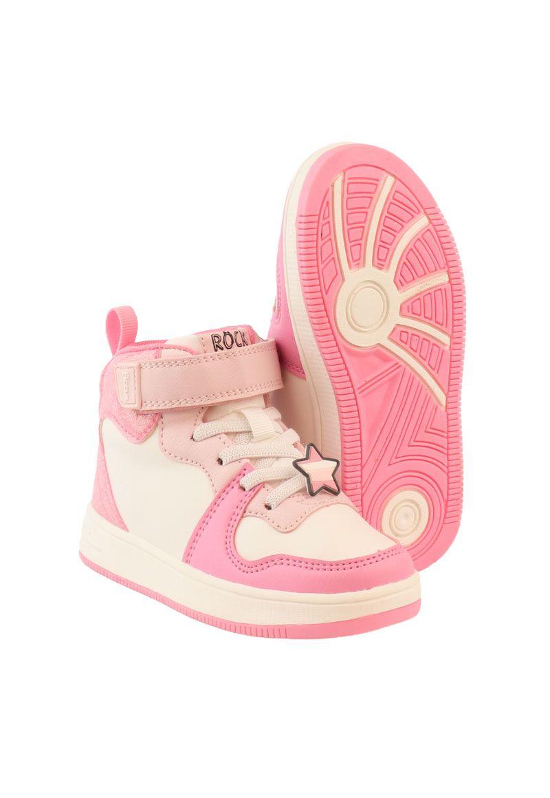 Zapatilla urbana caña velcro elástico kids niña 835-3