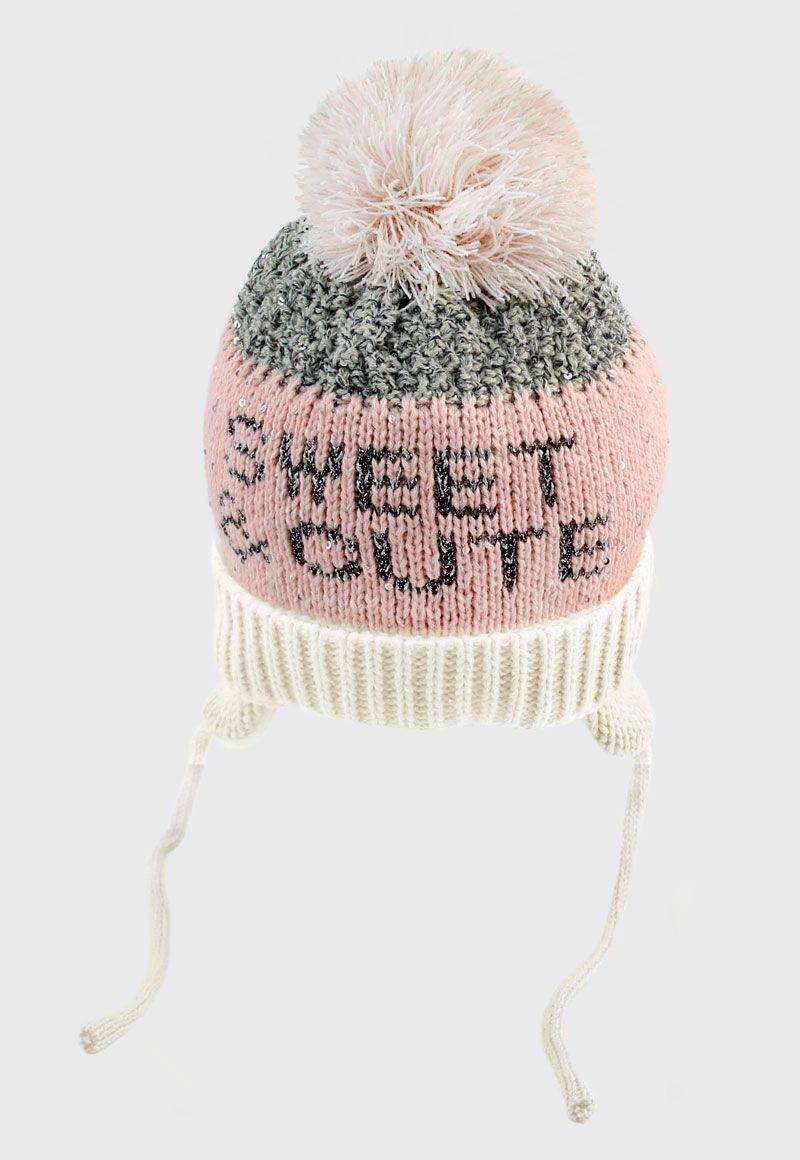 Gorro Kids Niña Jacquard Comfy Rosado 2/4-0