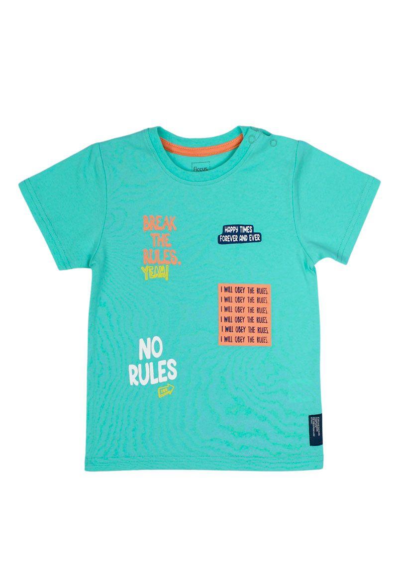 Polera bb niño texto go 147-0