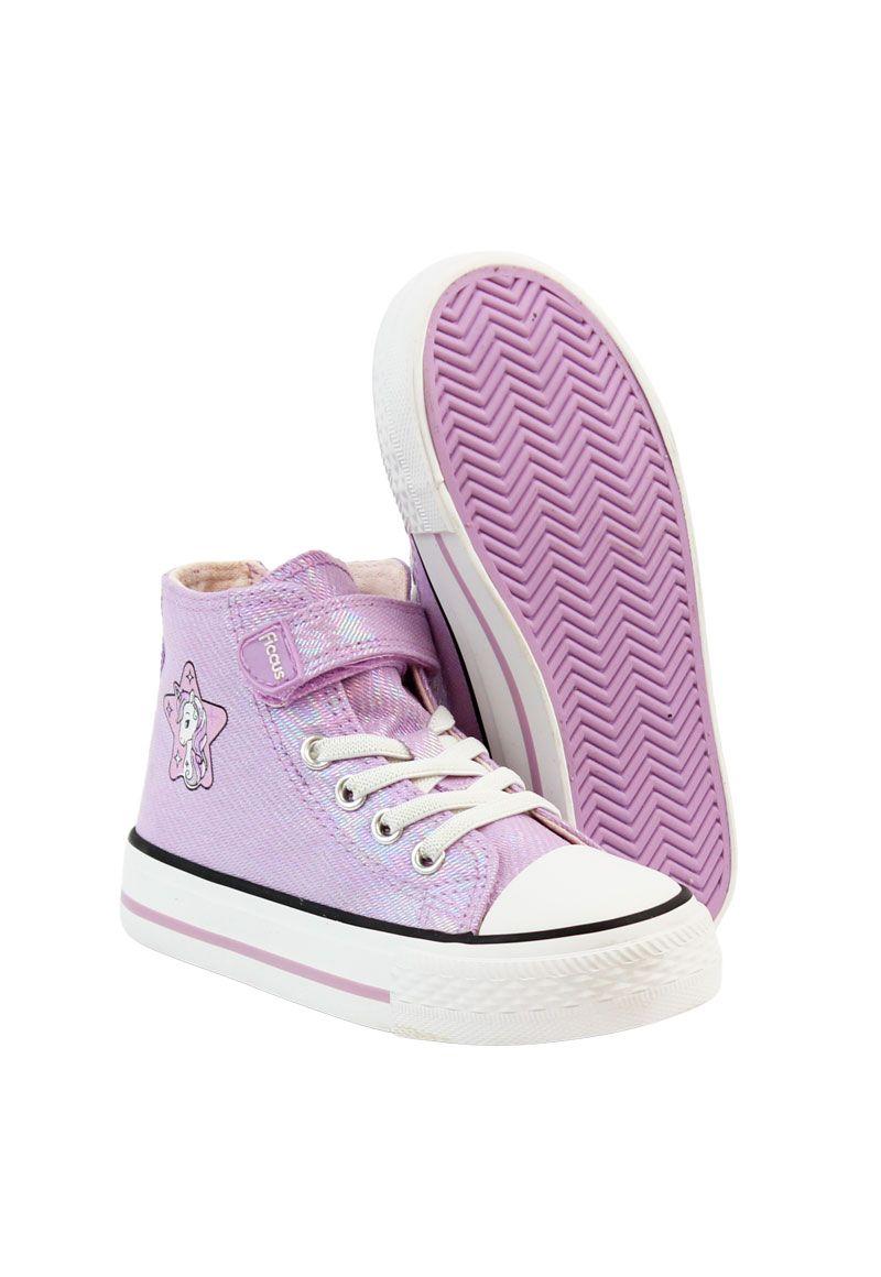 Zapatilla urbana caña velcro elástico kids niña 857r-3
