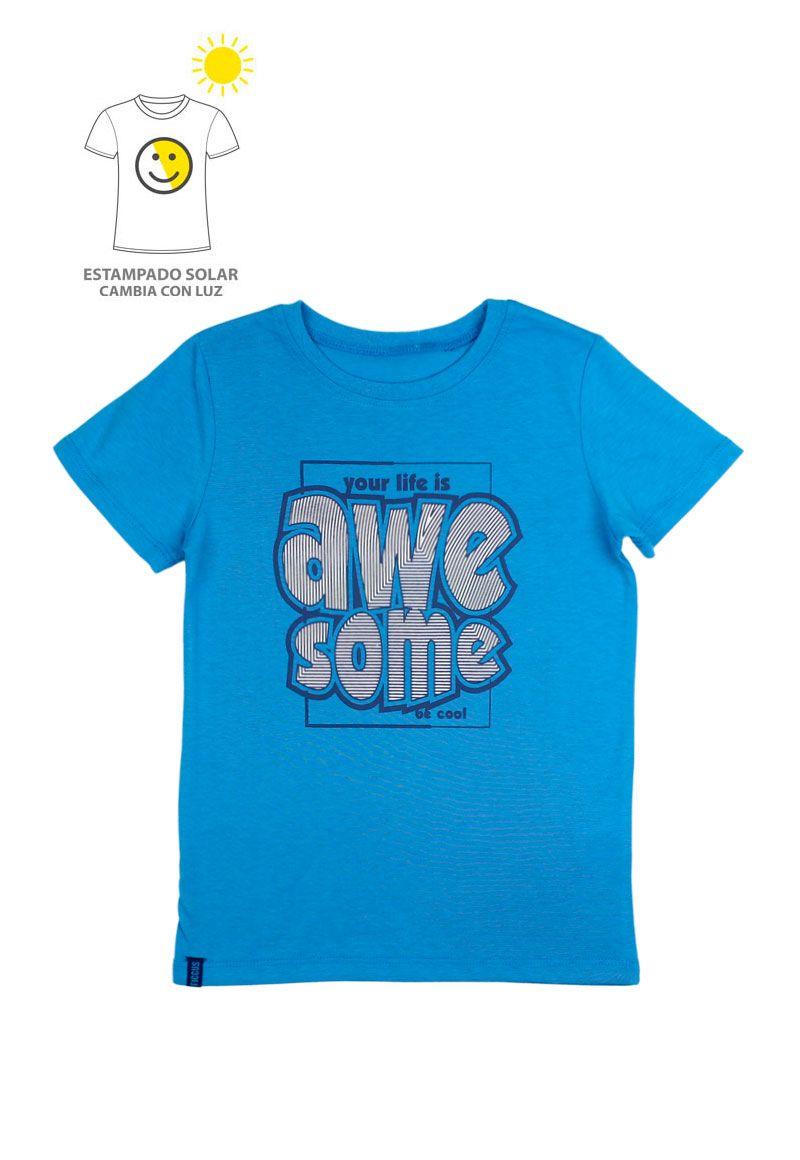 Polera kids niño estampado solar 792-0