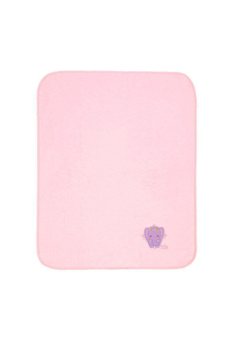 Frazada tejido flannel ultrasuave con bordado-1