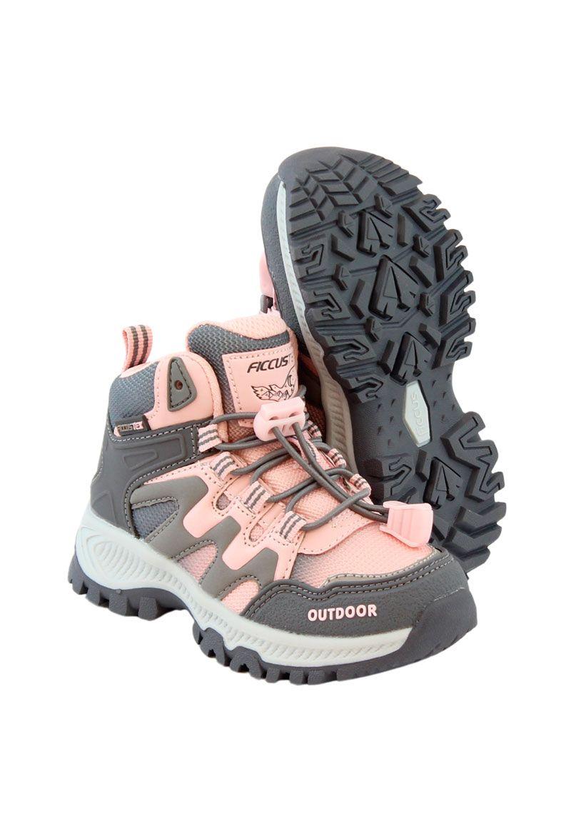 Zapatilla ficcustex caña velcro elástico kids niña 856-3