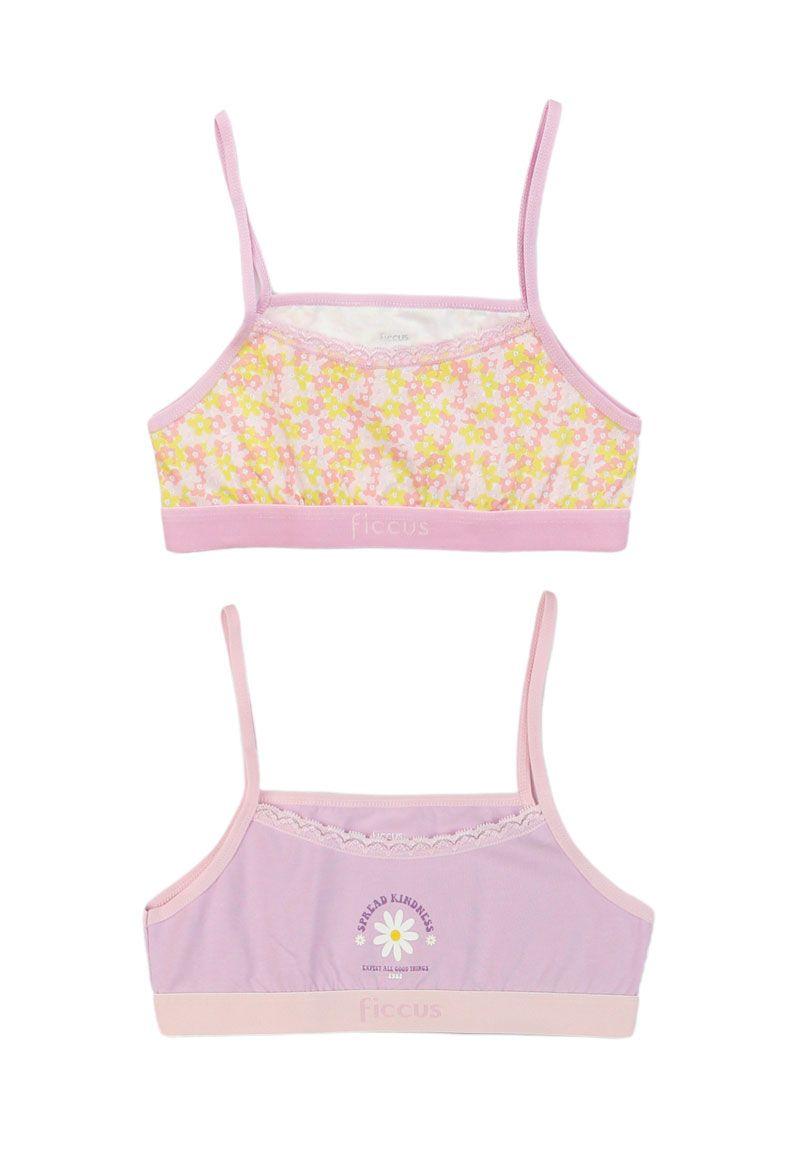 Pack doble sostén kids niña  ficcus 647 W24d-1