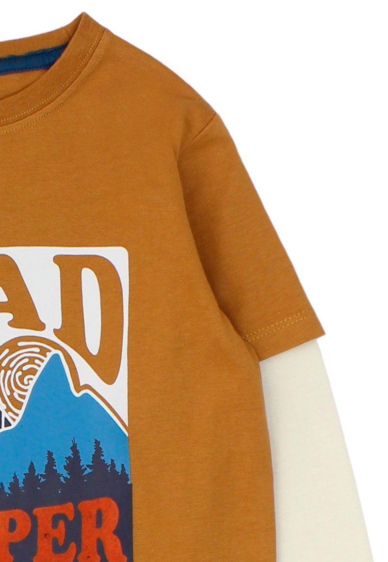 Polera kids niño doble manga foresta 229b-2