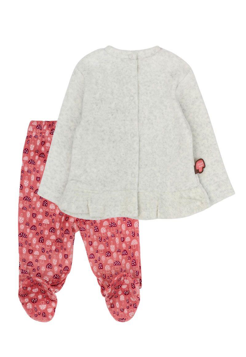 Conjunto newborn niña plush fungi 123-1
