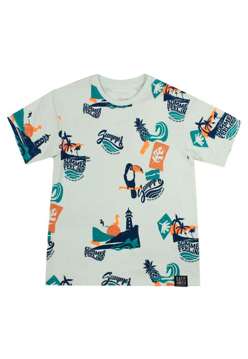 Polera kids niño estampada oasis 235-0