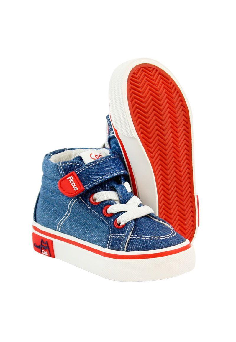 Zapatilla urbana caña velcro elástico principiante niño 845-3