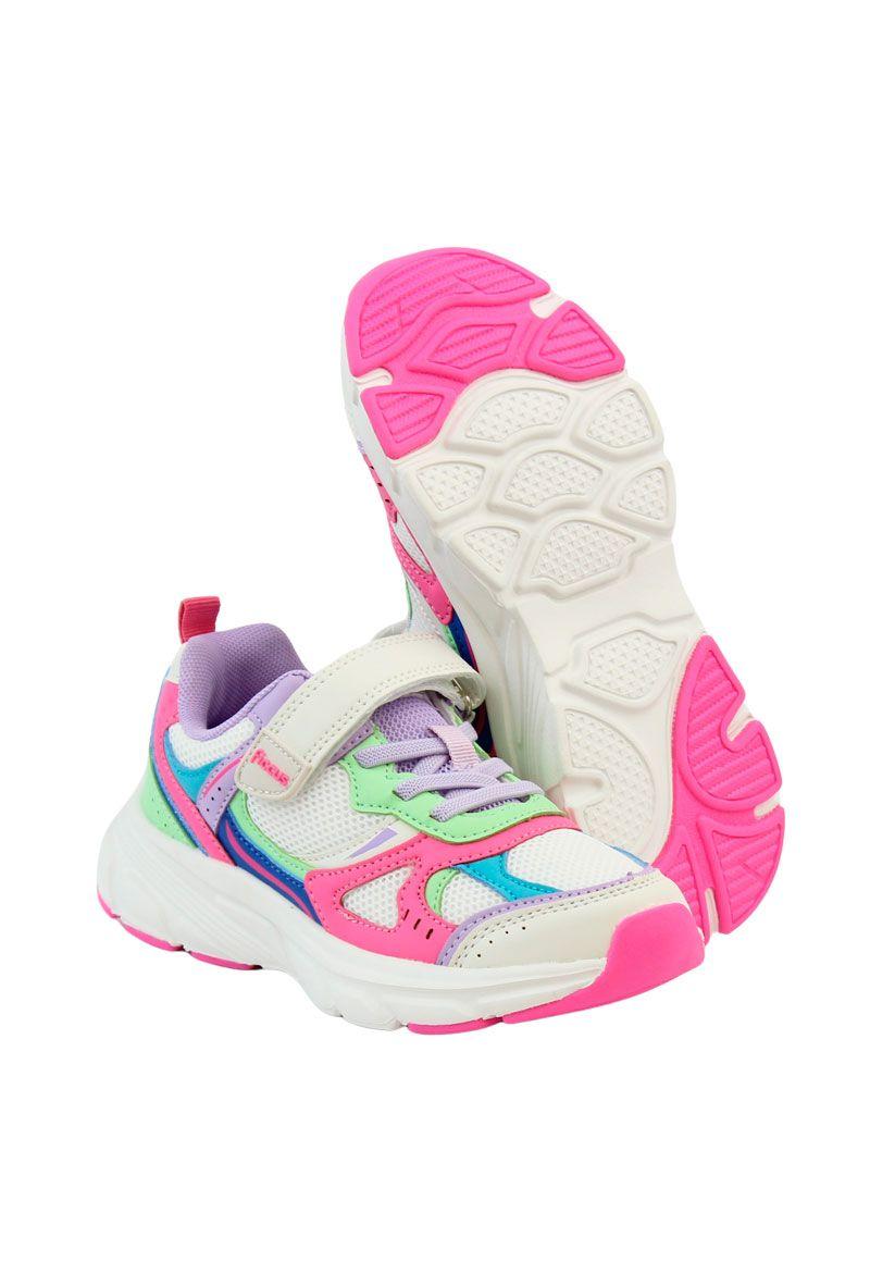 Zapatilla sport velcro elástico junior niña 912-3