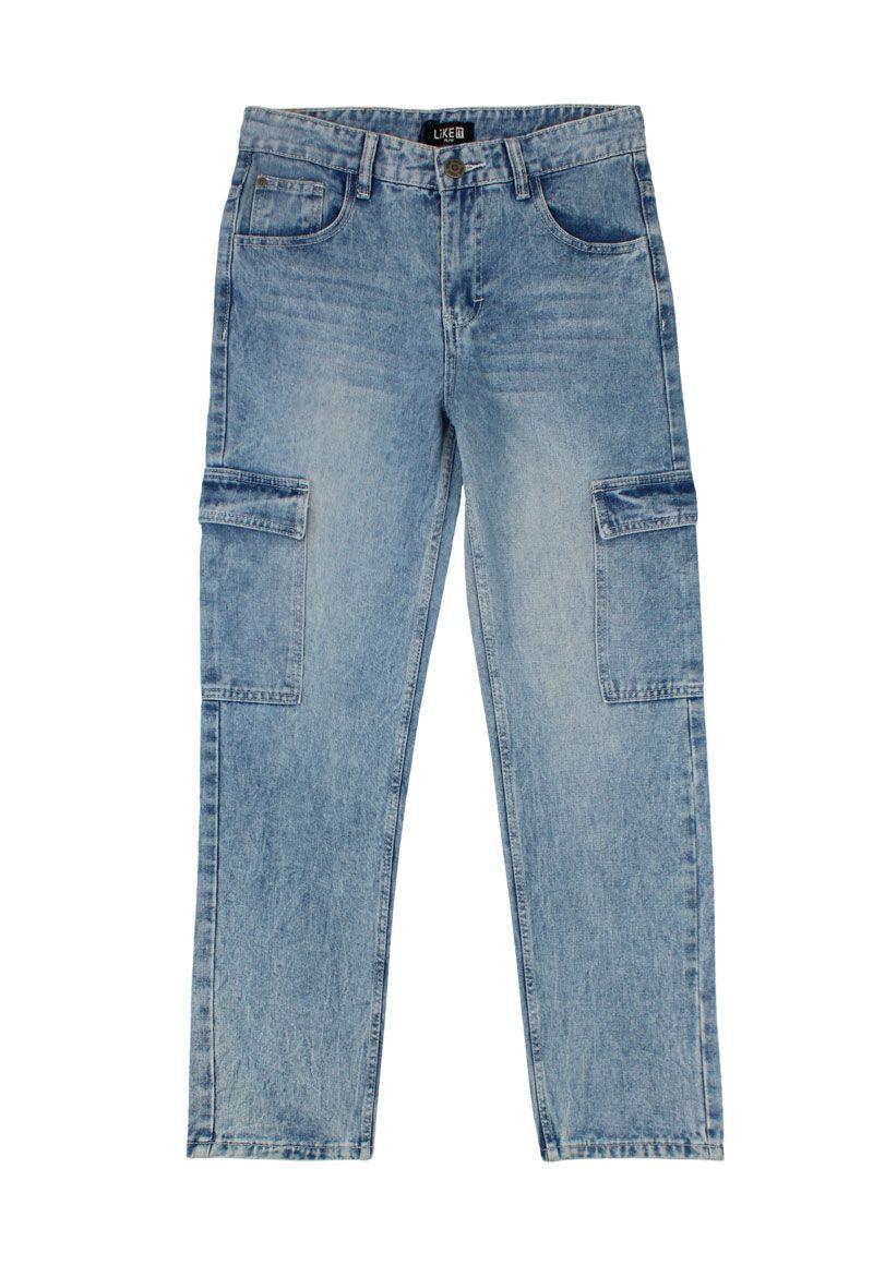 Jeans teens niño cargo move 521b-0
