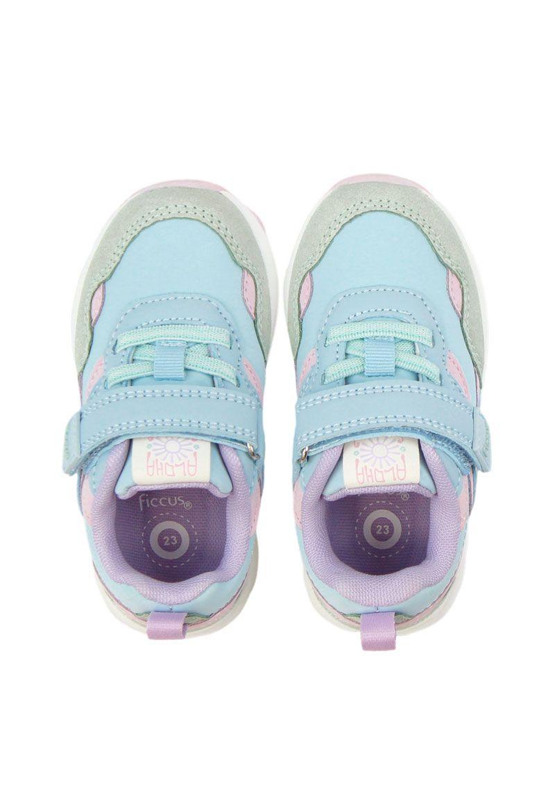 Zapatilla sport velcro elástico principiante niña 822-1