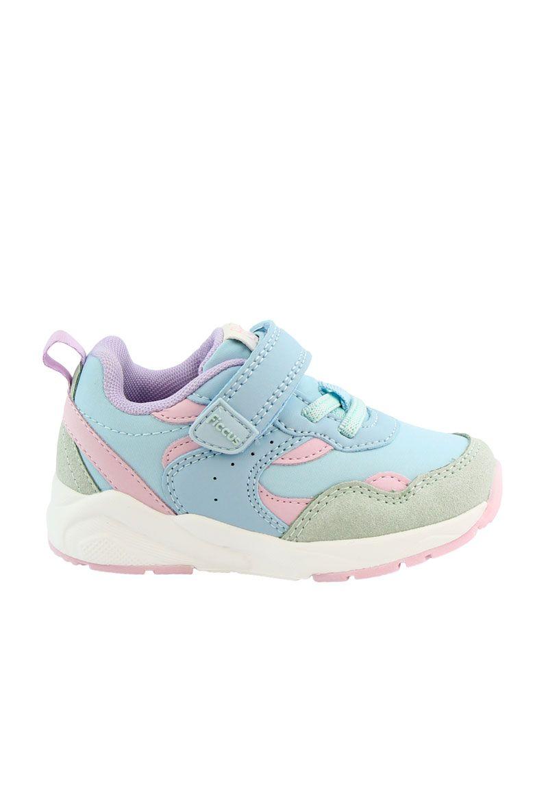 Zapatilla sport velcro elástico principiante niña 822-3