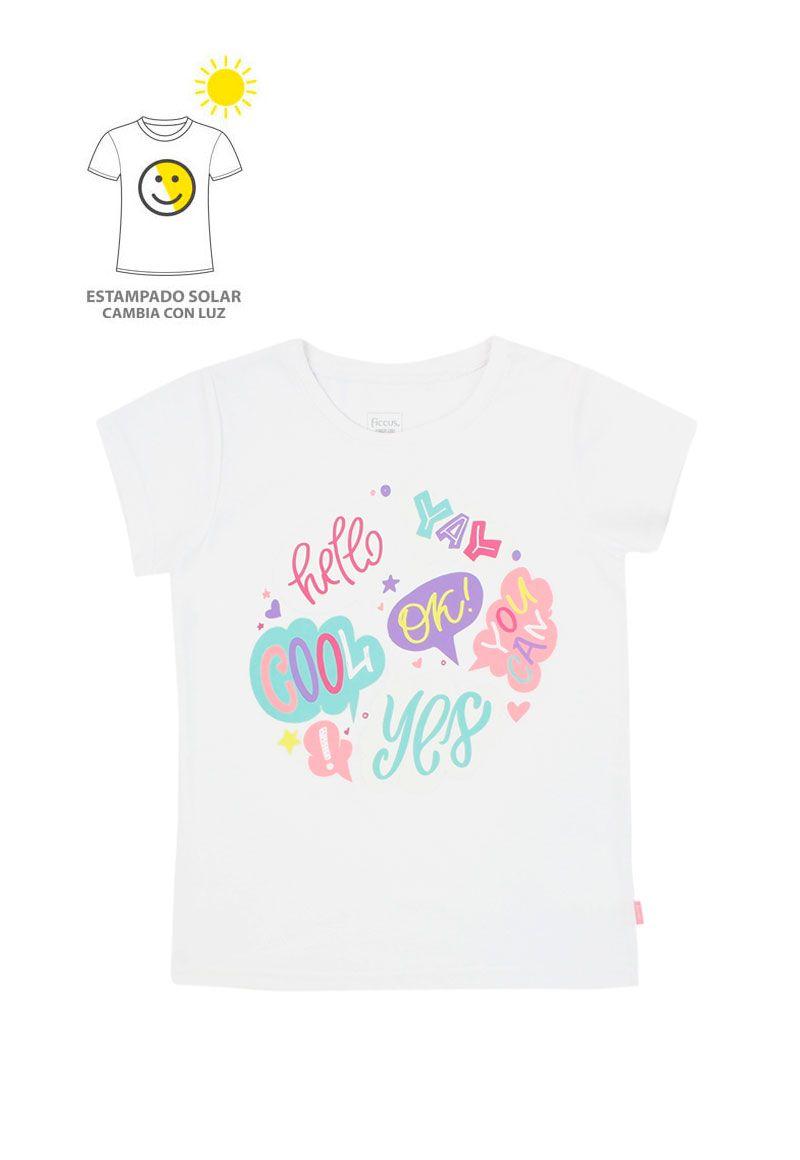 Polera junior niña estampado solar 799d-0