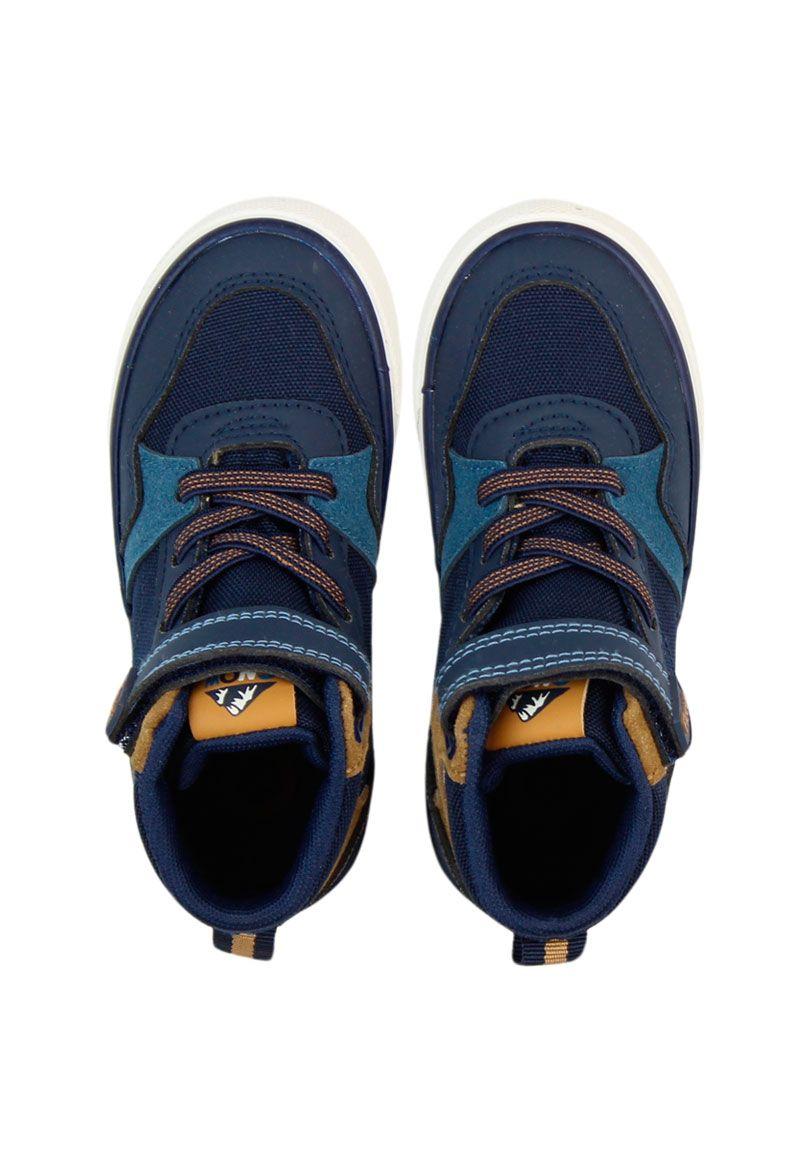 Zapatilla urbana caña velcro elastico a caminar niño 871b-2