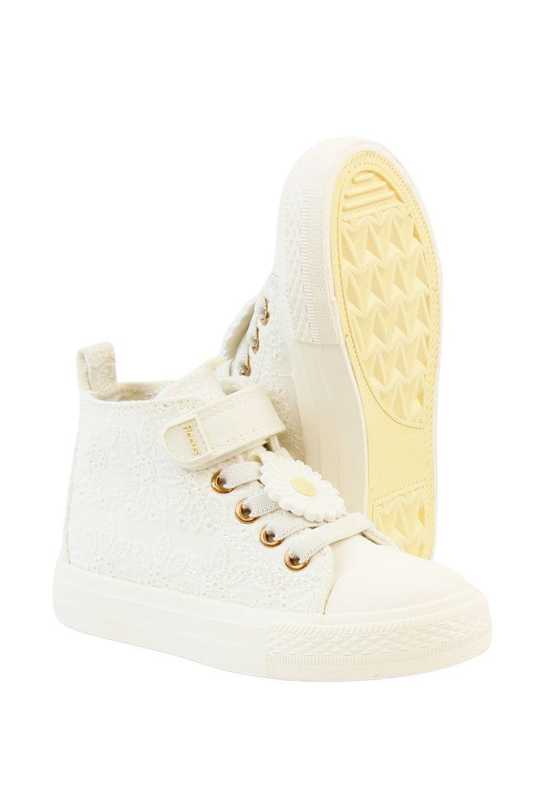 Zapatilla urbana caña velcro elástico kids niña 858r-3