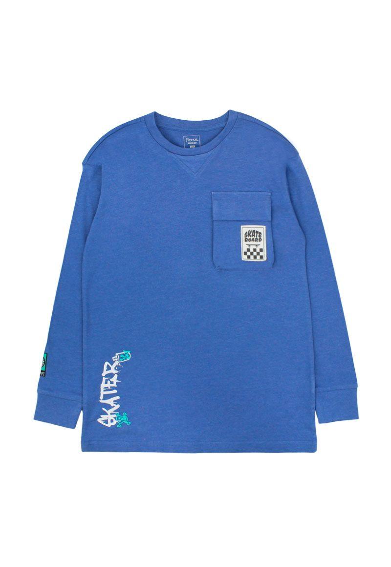 Polera junior niño c/ bolsillo move 334a-0